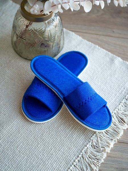 Изделия махровые открытые синие