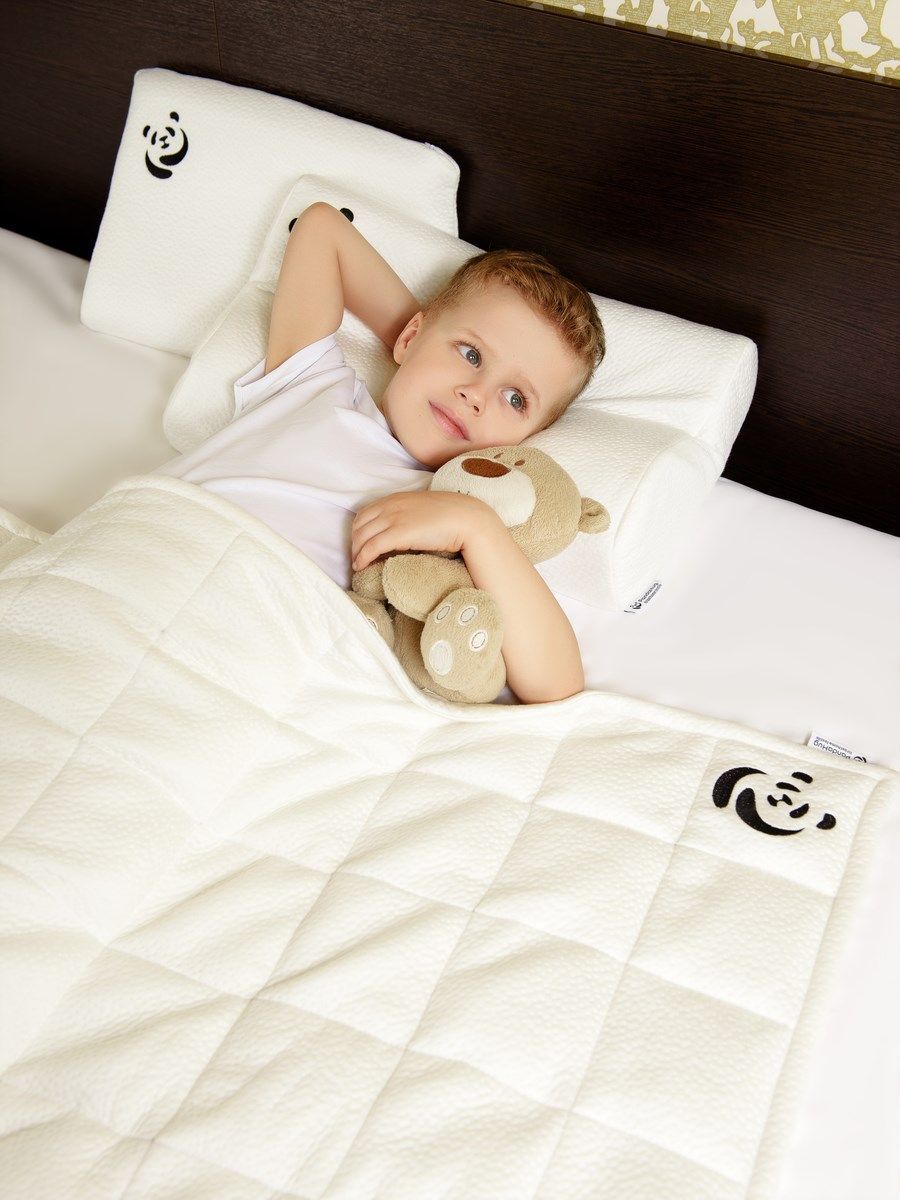 снимок Детская подушка с эффектом памяти волна PandaHug - KIDS 50*30*8/11 от магазина BIO-TEXTILES ОПТ