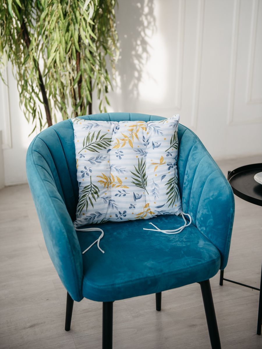 снимок Подушка "КУХОННАЯ" на стул 35х35 от магазина BIO-TEXTILES ОПТ