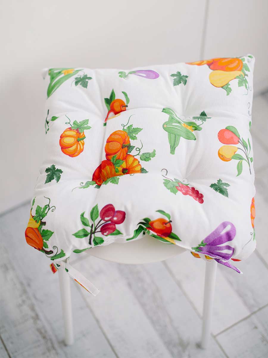 снимок Подушка "КУХОННАЯ" на стул 35х35 от магазина BIO-TEXTILES ОПТ