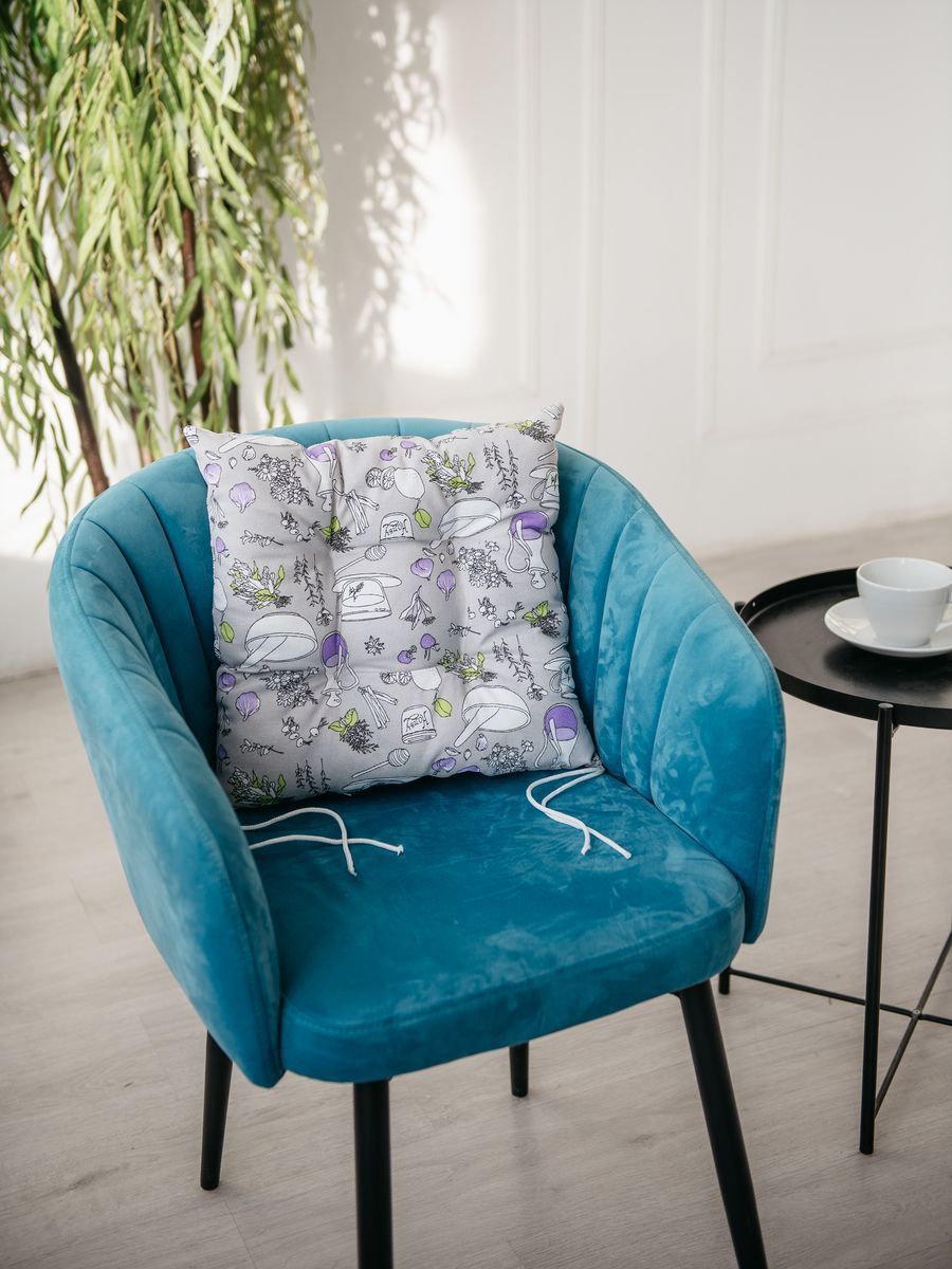 снимок Подушка "КУХОННАЯ" на стул 35х35 от магазина BIO-TEXTILES ОПТ