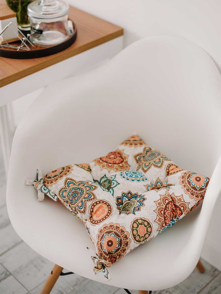 снимок Подушка "КУХОННАЯ" на стул 35х35 от магазина BIO-TEXTILES ОПТ